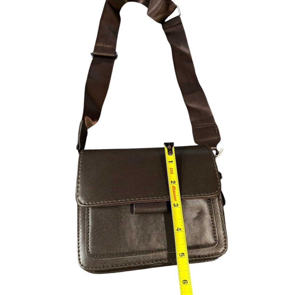 NEW womens crossbody adjustable strap purse bag brown - Picture 3 of 6